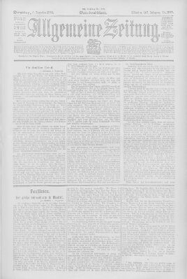 Allgemeine Zeitung Dienstag 6. Dezember 1904