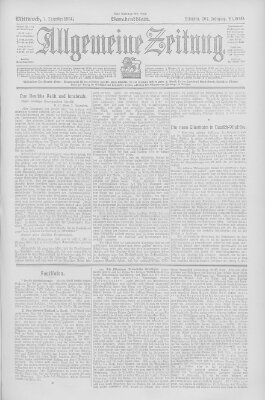 Allgemeine Zeitung Mittwoch 7. Dezember 1904