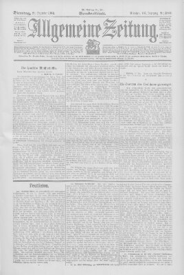 Allgemeine Zeitung Dienstag 20. Dezember 1904