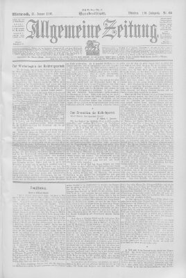 Allgemeine Zeitung Mittwoch 11. Januar 1905