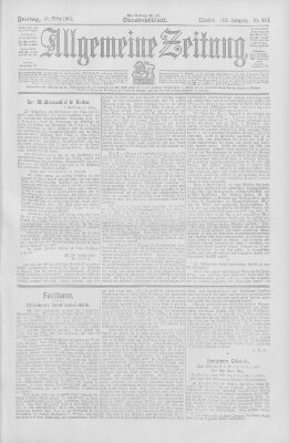 Allgemeine Zeitung Freitag 10. März 1905