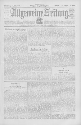 Allgemeine Zeitung Sonntag 19. März 1905