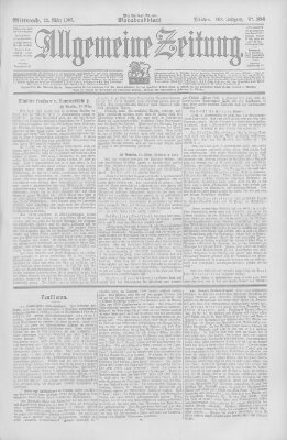 Allgemeine Zeitung Mittwoch 22. März 1905