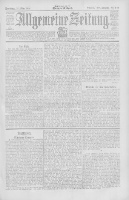 Allgemeine Zeitung Freitag 31. März 1905