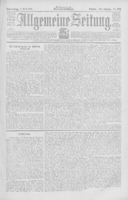 Allgemeine Zeitung Samstag 8. April 1905