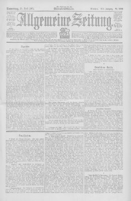 Allgemeine Zeitung Samstag 29. April 1905