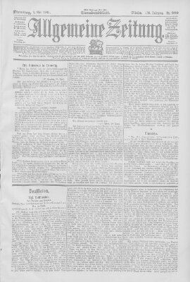 Allgemeine Zeitung Dienstag 2. Mai 1905