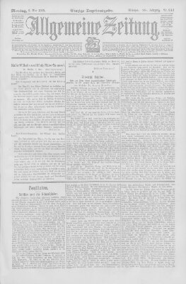 Allgemeine Zeitung Montag 8. Mai 1905