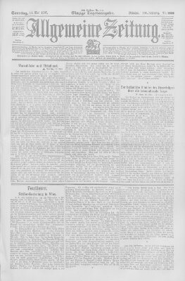 Allgemeine Zeitung Sonntag 14. Mai 1905