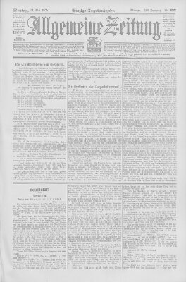 Allgemeine Zeitung Montag 22. Mai 1905