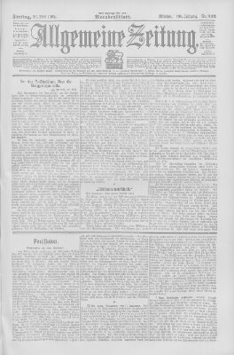 Allgemeine Zeitung Freitag 26. Mai 1905