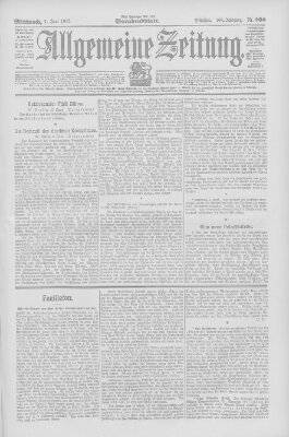 Allgemeine Zeitung Mittwoch 7. Juni 1905