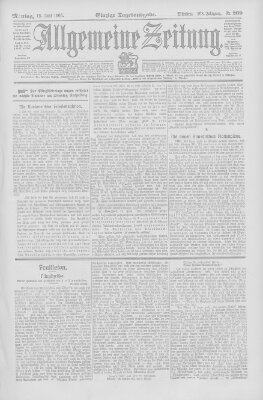 Allgemeine Zeitung Montag 12. Juni 1905