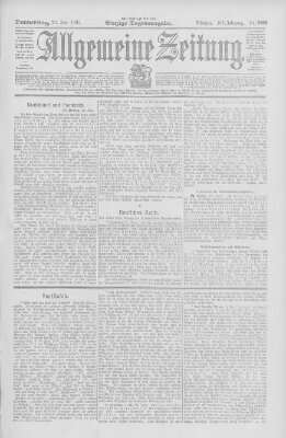 Allgemeine Zeitung Donnerstag 22. Juni 1905