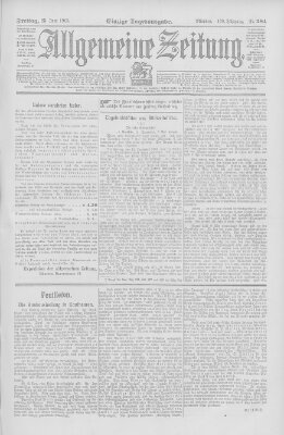 Allgemeine Zeitung Freitag 23. Juni 1905