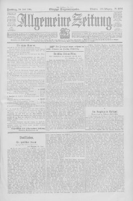 Allgemeine Zeitung Freitag 30. Juni 1905