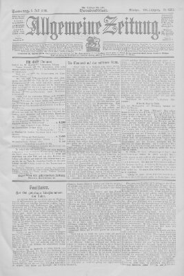 Allgemeine Zeitung Samstag 1. Juli 1905