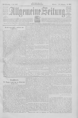 Allgemeine Zeitung Mittwoch 5. Juli 1905