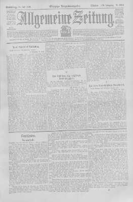 Allgemeine Zeitung Montag 24. Juli 1905