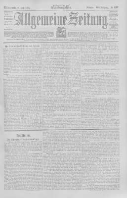 Allgemeine Zeitung Mittwoch 26. Juli 1905