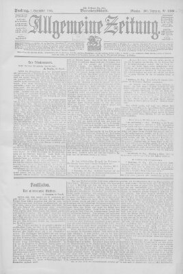 Allgemeine Zeitung Freitag 1. September 1905