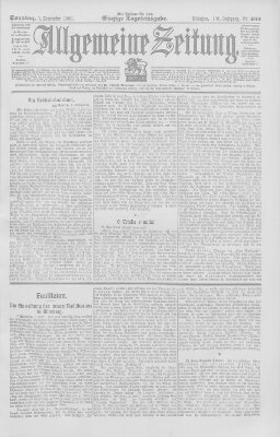 Allgemeine Zeitung Sonntag 3. September 1905