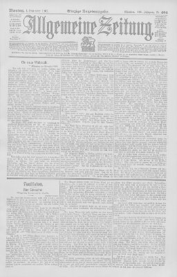 Allgemeine Zeitung Montag 4. September 1905