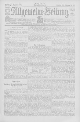 Allgemeine Zeitung Freitag 8. September 1905