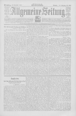 Allgemeine Zeitung Dienstag 12. September 1905