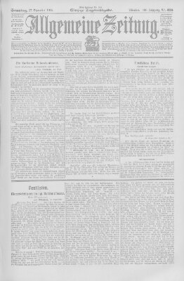 Allgemeine Zeitung Sonntag 17. September 1905