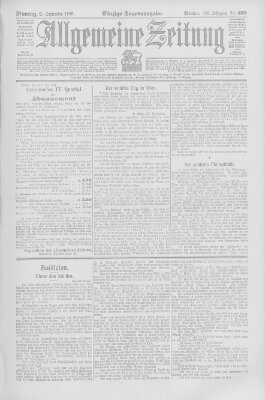 Allgemeine Zeitung Montag 25. September 1905