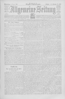 Allgemeine Zeitung Sonntag 1. Oktober 1905