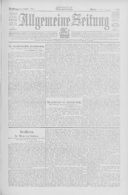 Allgemeine Zeitung Freitag 20. Oktober 1905