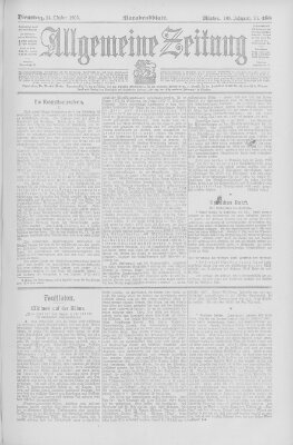 Allgemeine Zeitung Dienstag 24. Oktober 1905