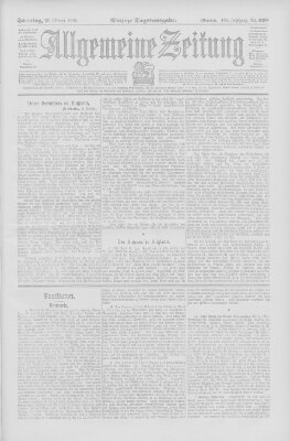 Allgemeine Zeitung Sonntag 29. Oktober 1905