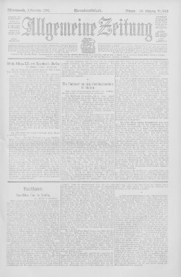 Allgemeine Zeitung Mittwoch 8. November 1905