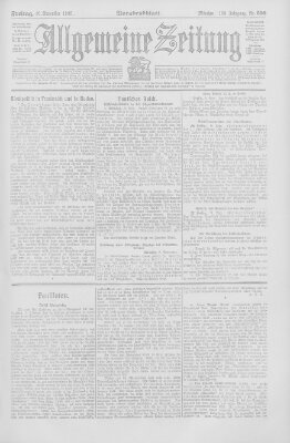 Allgemeine Zeitung Freitag 10. November 1905