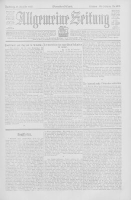 Allgemeine Zeitung Freitag 17. November 1905