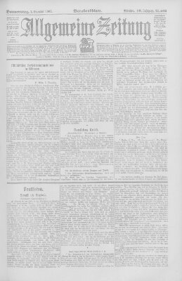 Allgemeine Zeitung Donnerstag 7. Dezember 1905