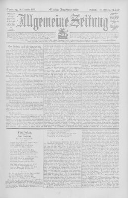 Allgemeine Zeitung Sonntag 10. Dezember 1905