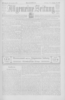 Allgemeine Zeitung Mittwoch 20. Dezember 1905