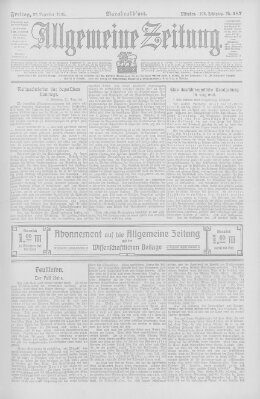 Allgemeine Zeitung Freitag 22. Dezember 1905