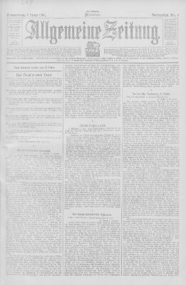 Allgemeine Zeitung Donnerstag 4. Januar 1906