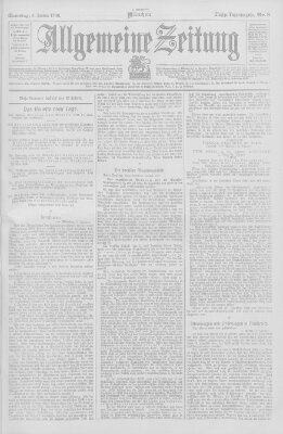 Allgemeine Zeitung Samstag 6. Januar 1906