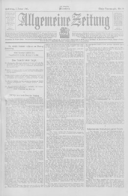 Allgemeine Zeitung Sonntag 7. Januar 1906