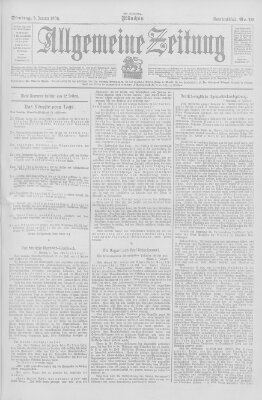 Allgemeine Zeitung Dienstag 9. Januar 1906