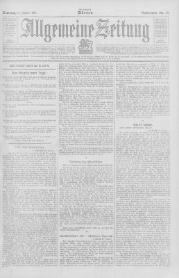 Allgemeine Zeitung Samstag 13. Januar 1906