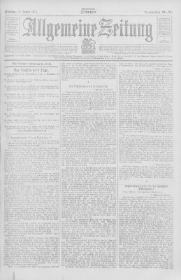 Allgemeine Zeitung Freitag 19. Januar 1906