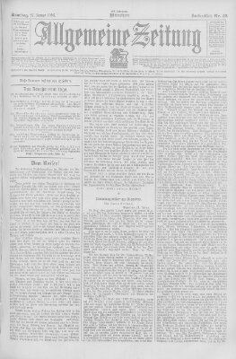 Allgemeine Zeitung Samstag 27. Januar 1906