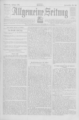 Allgemeine Zeitung Mittwoch 7. Februar 1906